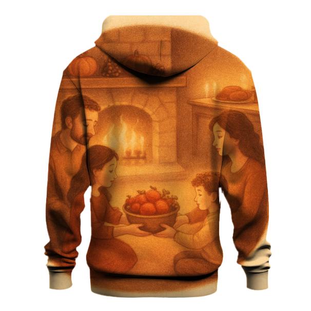 Gratitude Circle By Fireplace custom hoodies
