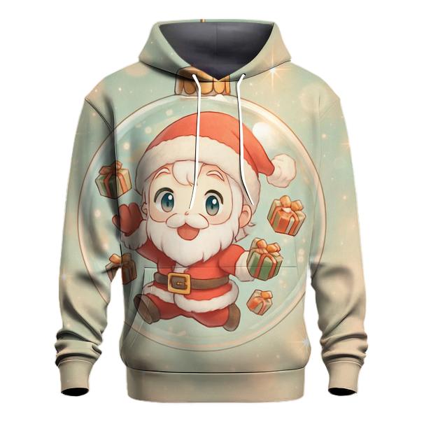 Chibi Santa In Ornament Bubble Float hoodie trends
