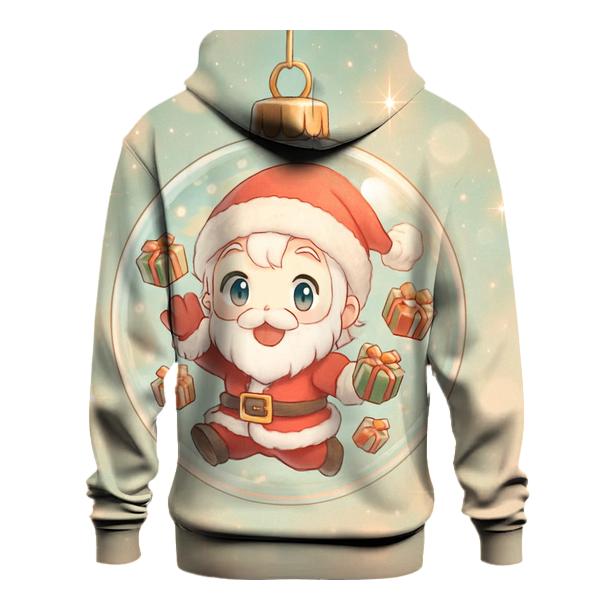 Chibi Santa In Ornament Bubble Float hoodie trends