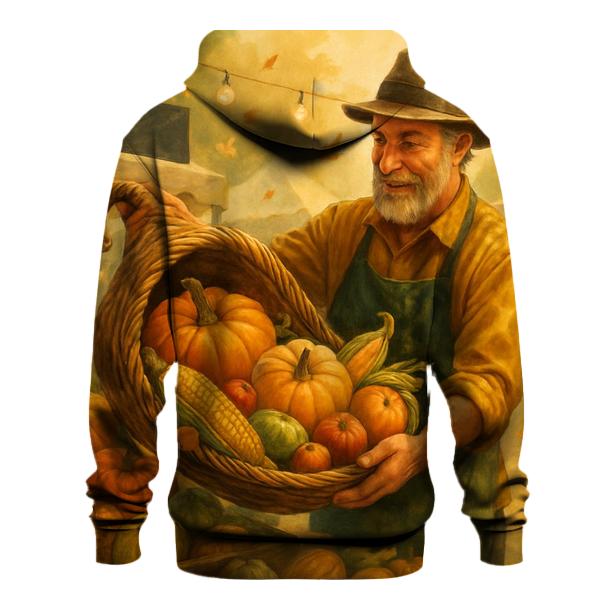 Cornucopia Market Morning printed hoodies