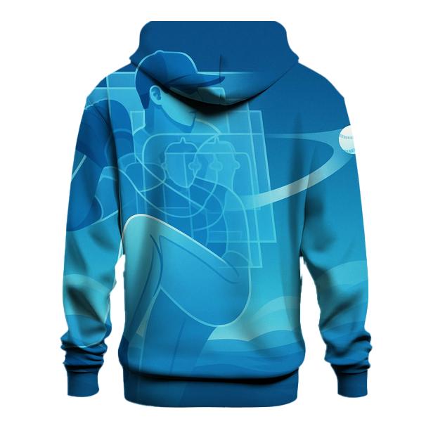 Coastal Windup Blue Jays Horizon embroidered hoodies