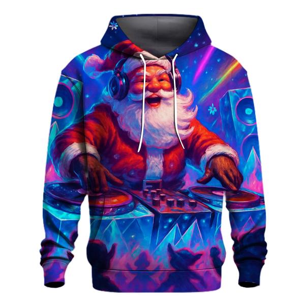 Santa DJ At The North Pole Rave hoodie designs