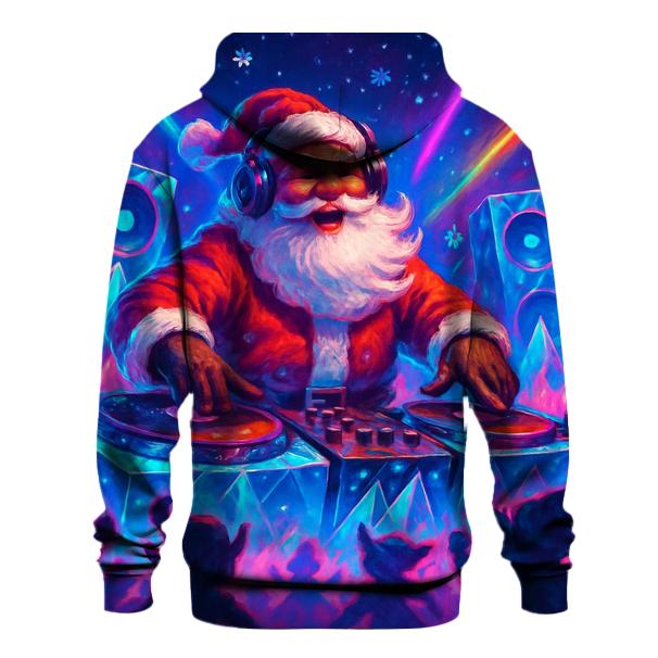 Santa DJ At The North Pole Rave hoodie designs