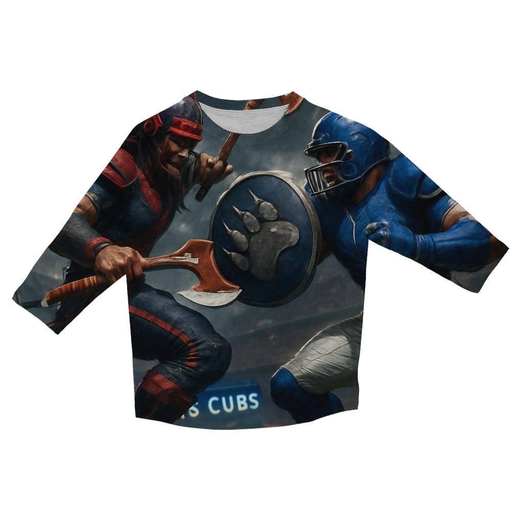 Skyrail Showdown Braves Vs Cubs custom 3/4 sleeve shirts