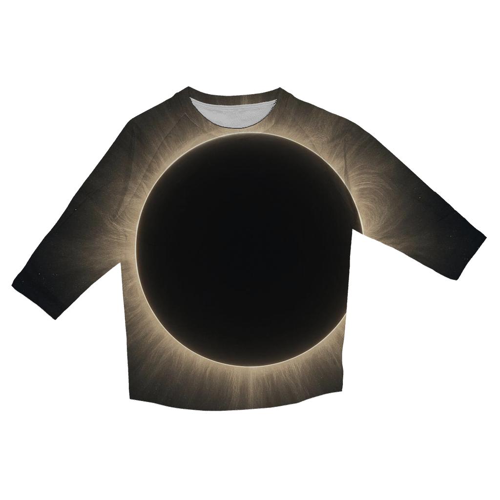 Eclipse Corona Lacework printed three quarter sleeve shirts