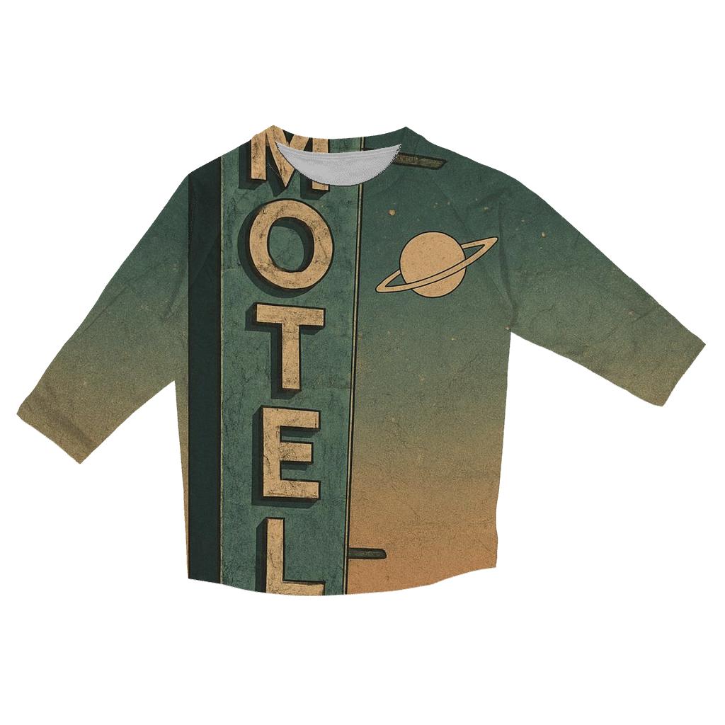 Vintage Space Age Motel Sign cotton quarter sleeve shirts