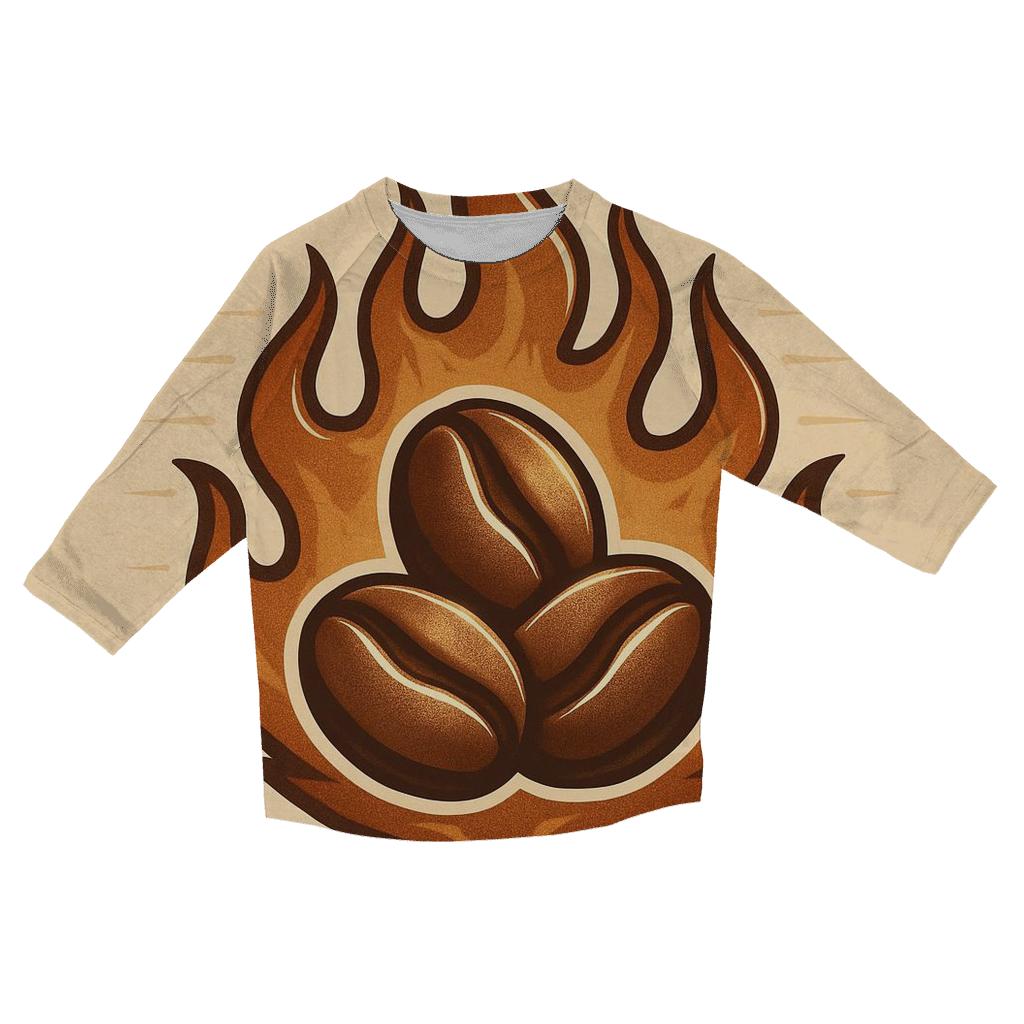 Roaster Flame Crest trendy 3/4 sleeve tops