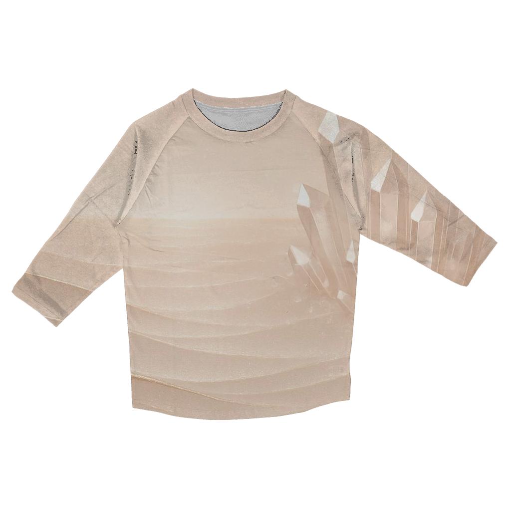 Champagne Crystal Tides stylish quarter sleeve tops