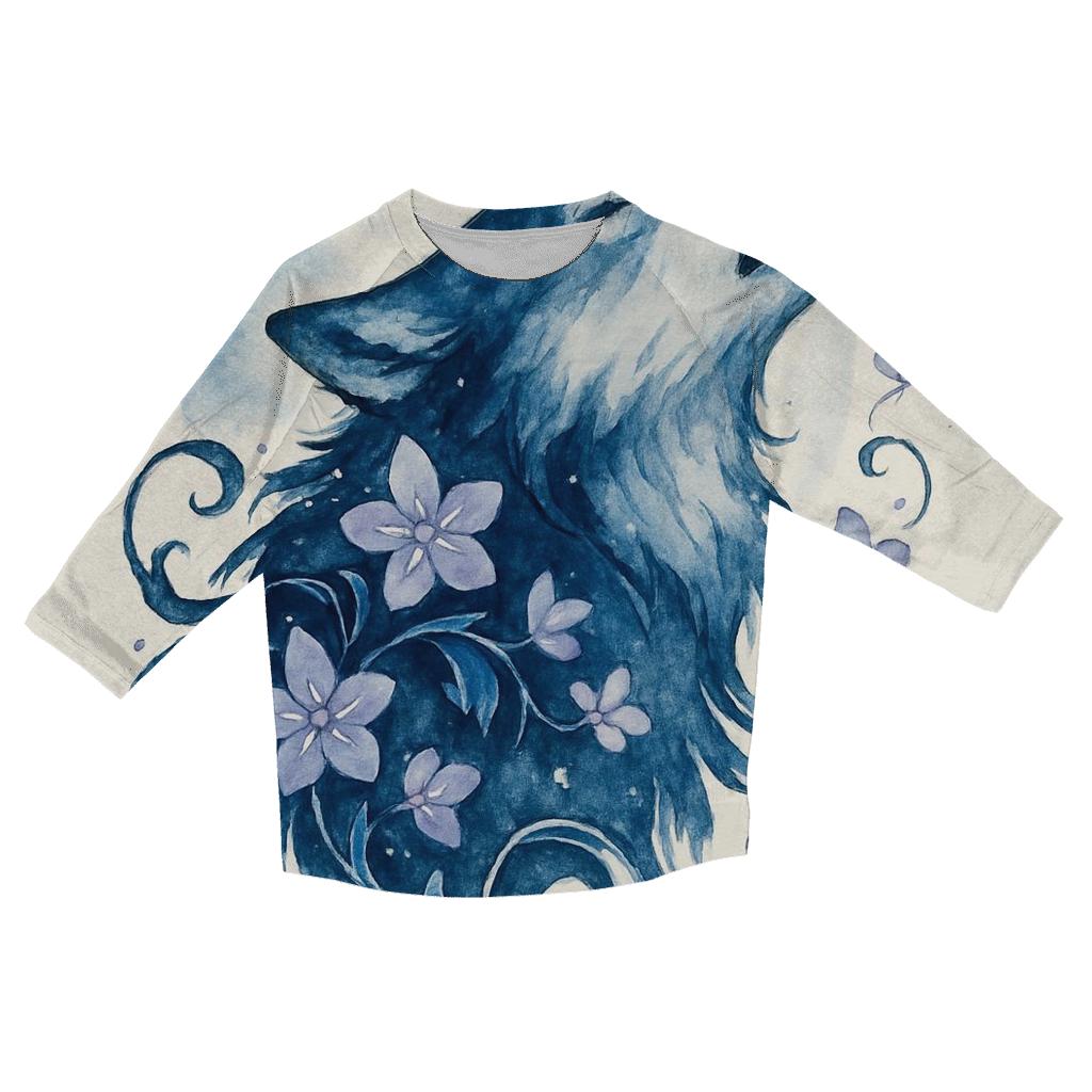 Lunar Ink Garden Howler printed three quarter sleeve shirts