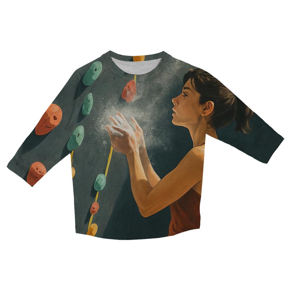 High Peak Sport Climb Poster designer 3/4 sleeve blouses