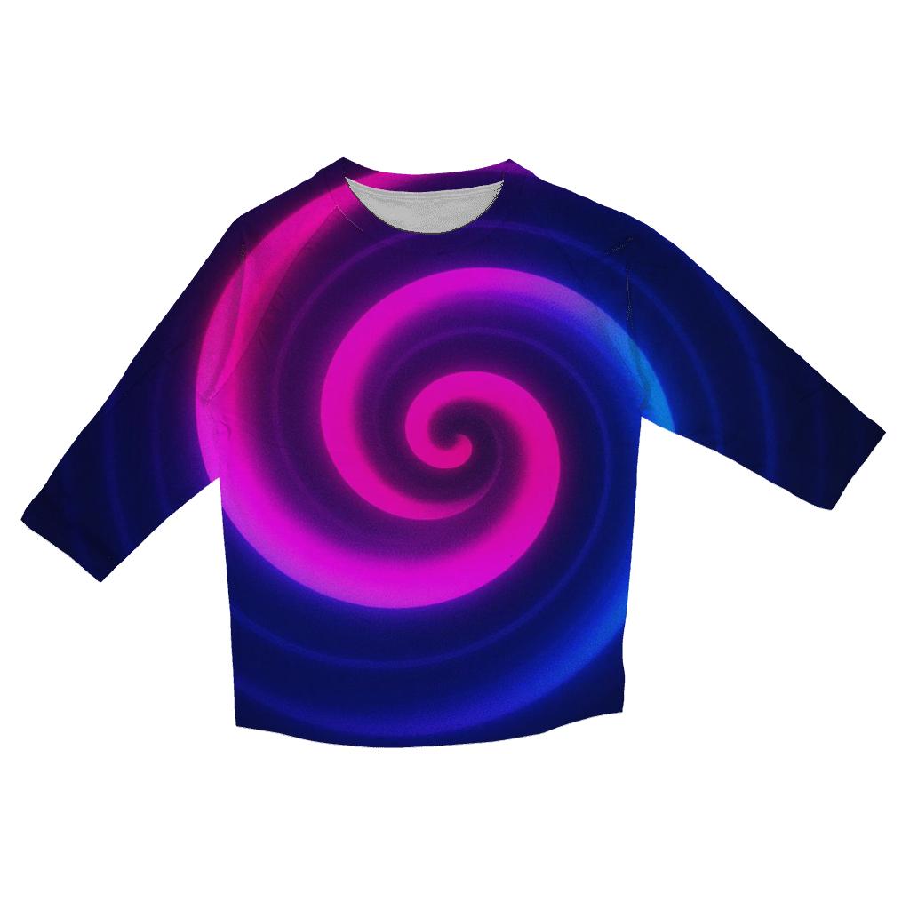 Electric Nebula Ripple stylish quarter sleeve tops
