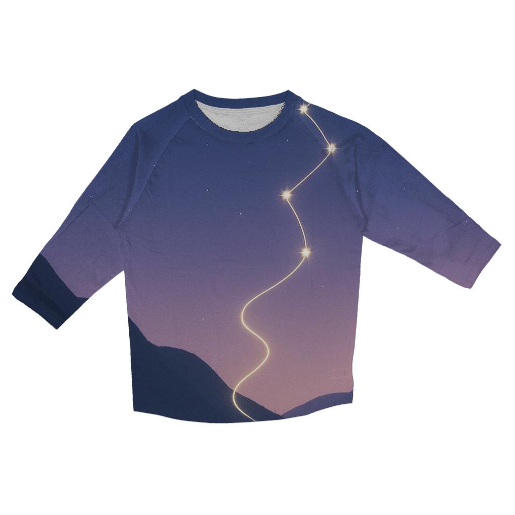 Mountain Path Constellation Thread fashion 3/4 sleeve shirts