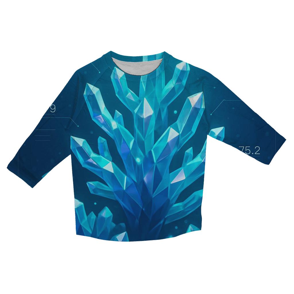 Crystal Reef Data Bloom fashion 3/4 sleeve shirts