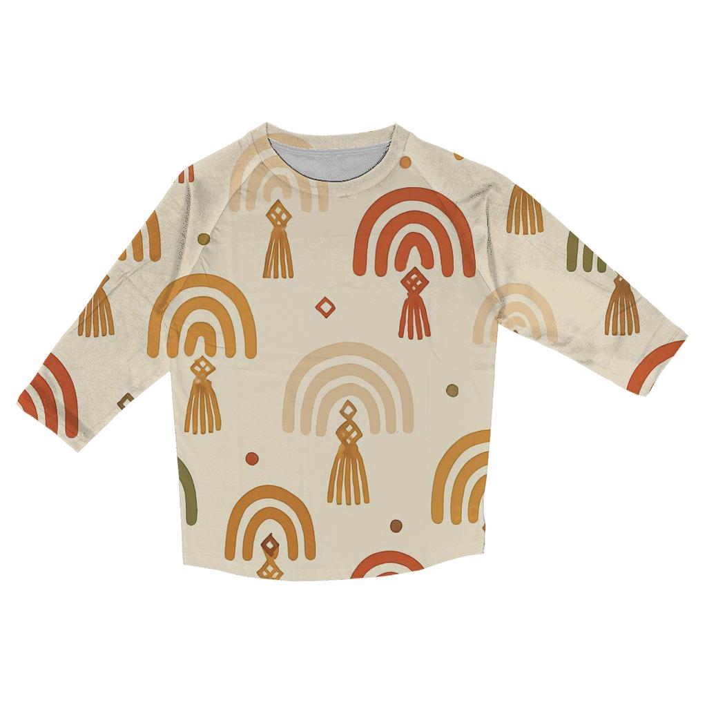 Bohemian Macrame Arches stylish quarter sleeve tops