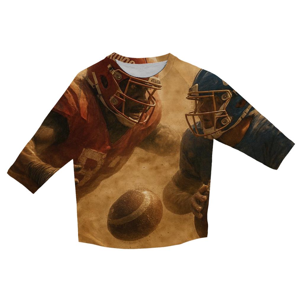 Desert Dust Bowl Gridiron War Braves Vs Cubs casual three quarter sleeve shirts