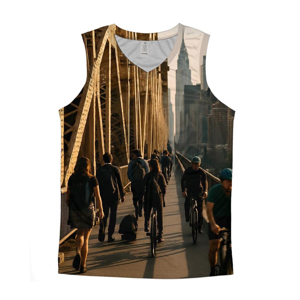 Queensboro Bridge Rush With Midtown Beyond custom tank tops