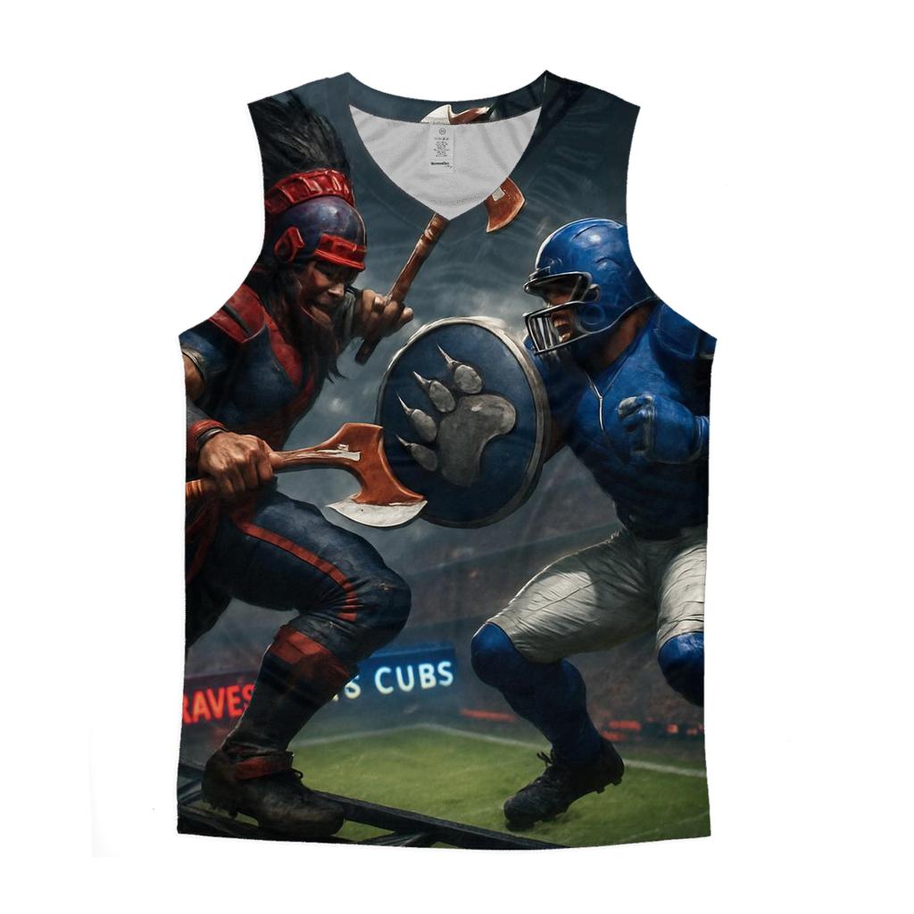 Skyrail Showdown Braves Vs Cubs graphic print tank tops
