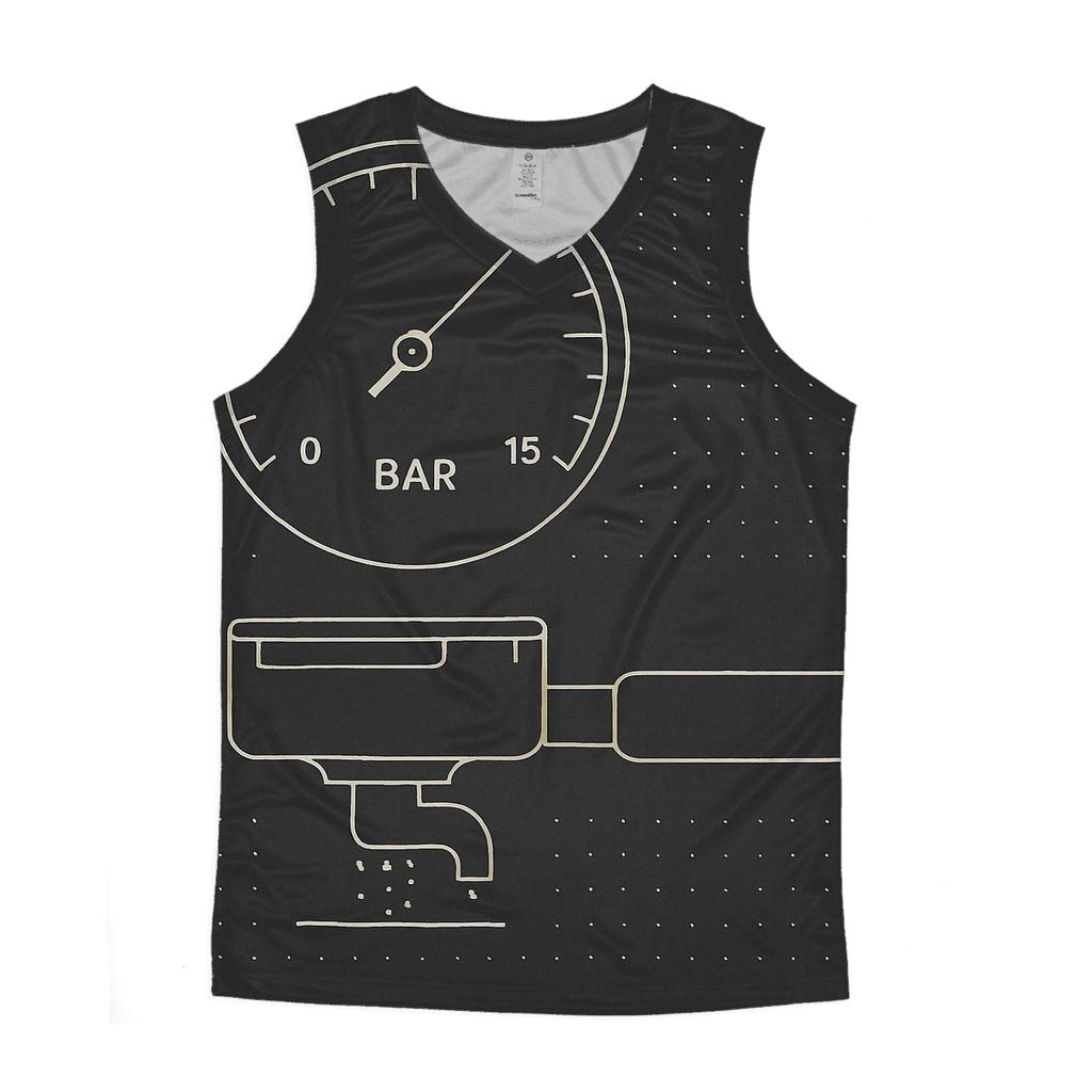 Espresso Gauge Diagram sports performance tank tops