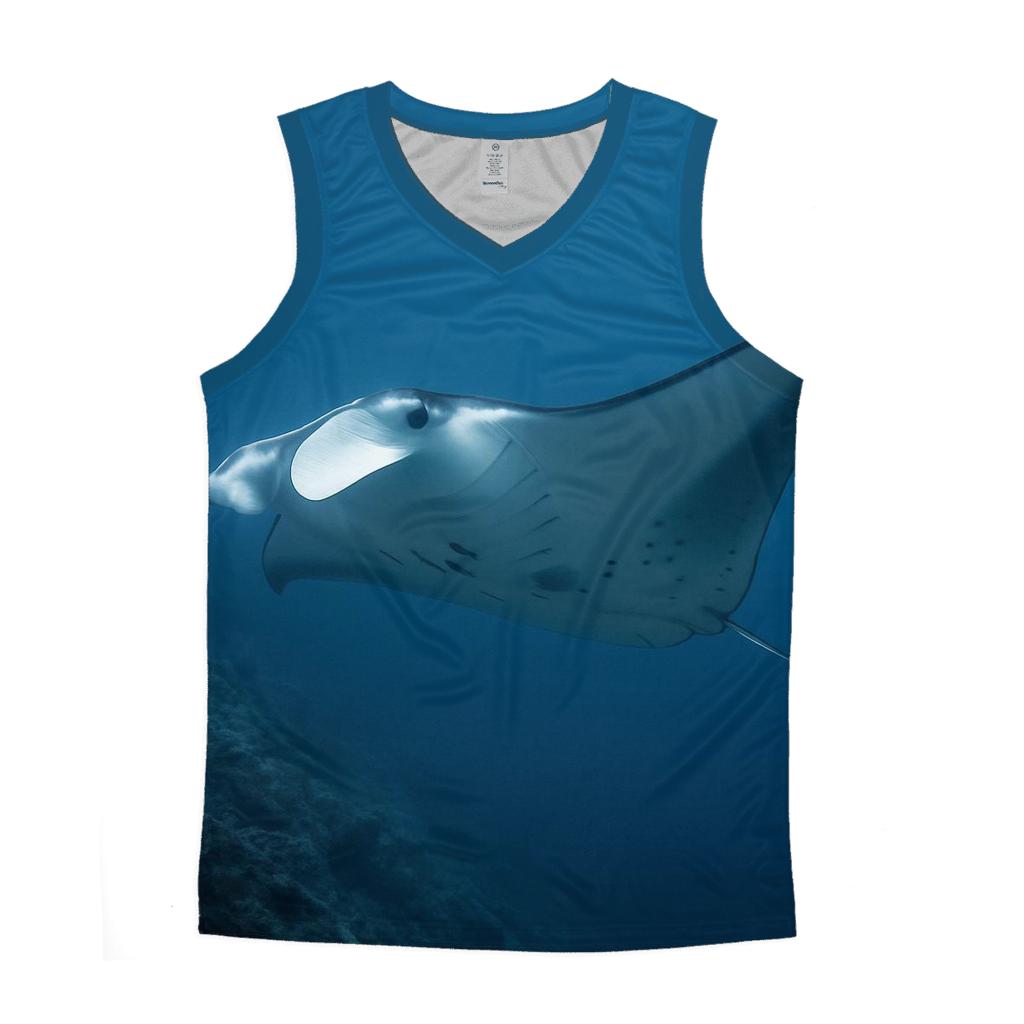 Thermocline Glide Reef Manta Ray casual summer tank tops