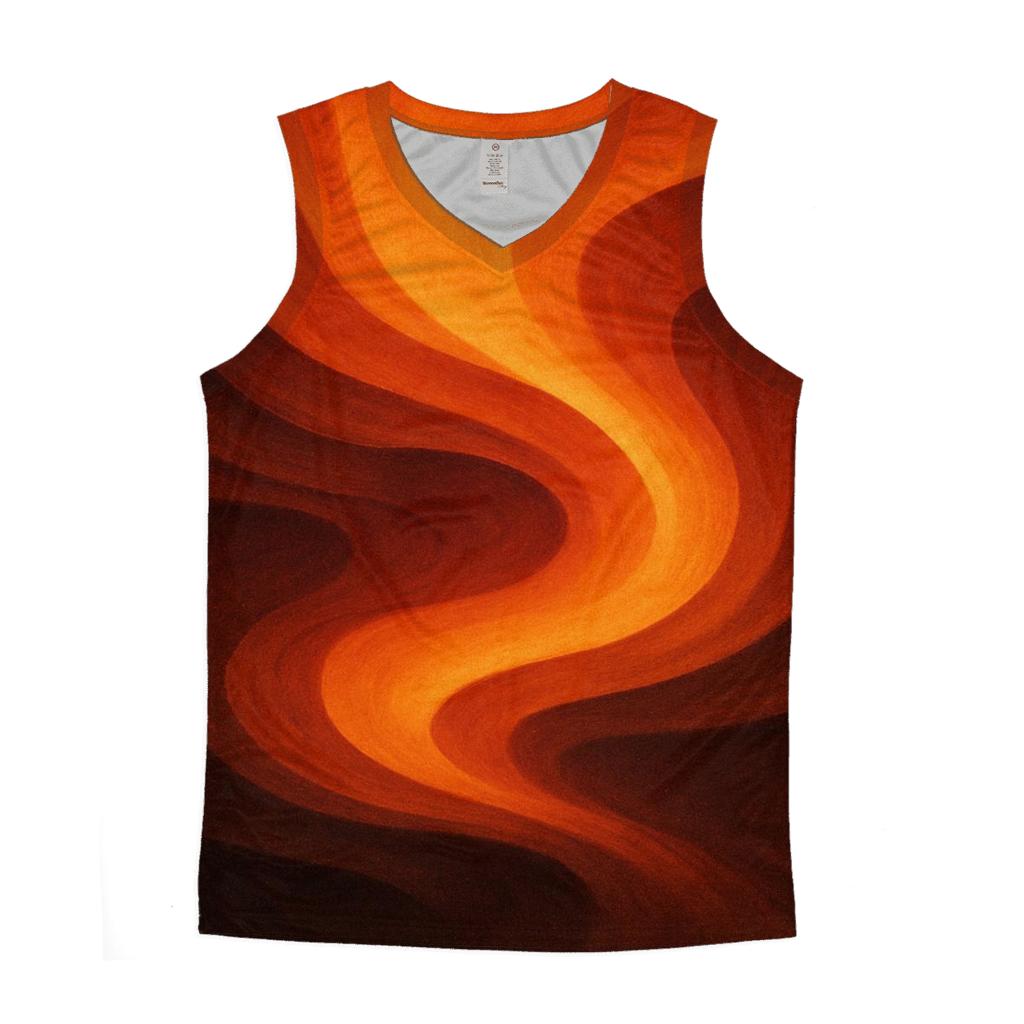Molten Canyon Flow trendy fitted tank tops