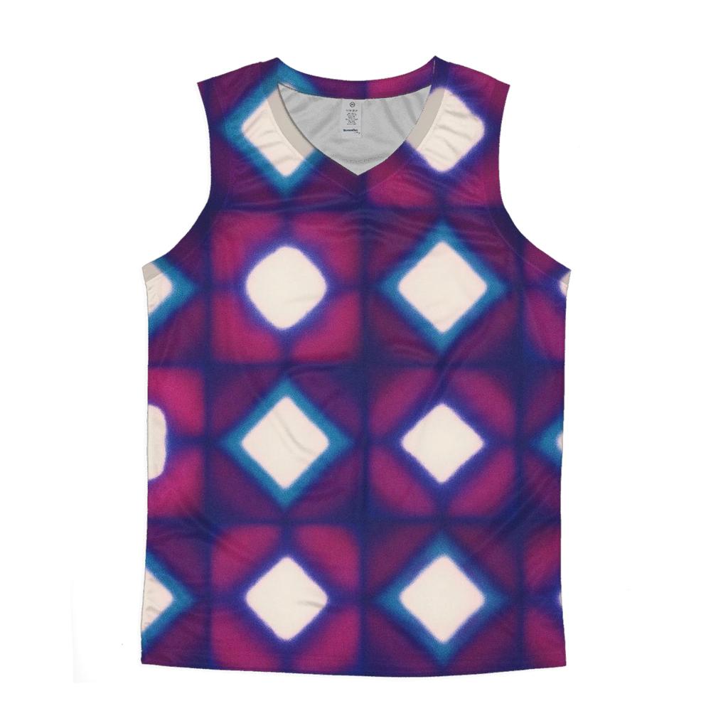 Nebula Itajime Clamp Grid Bloom stylish racerback tanks