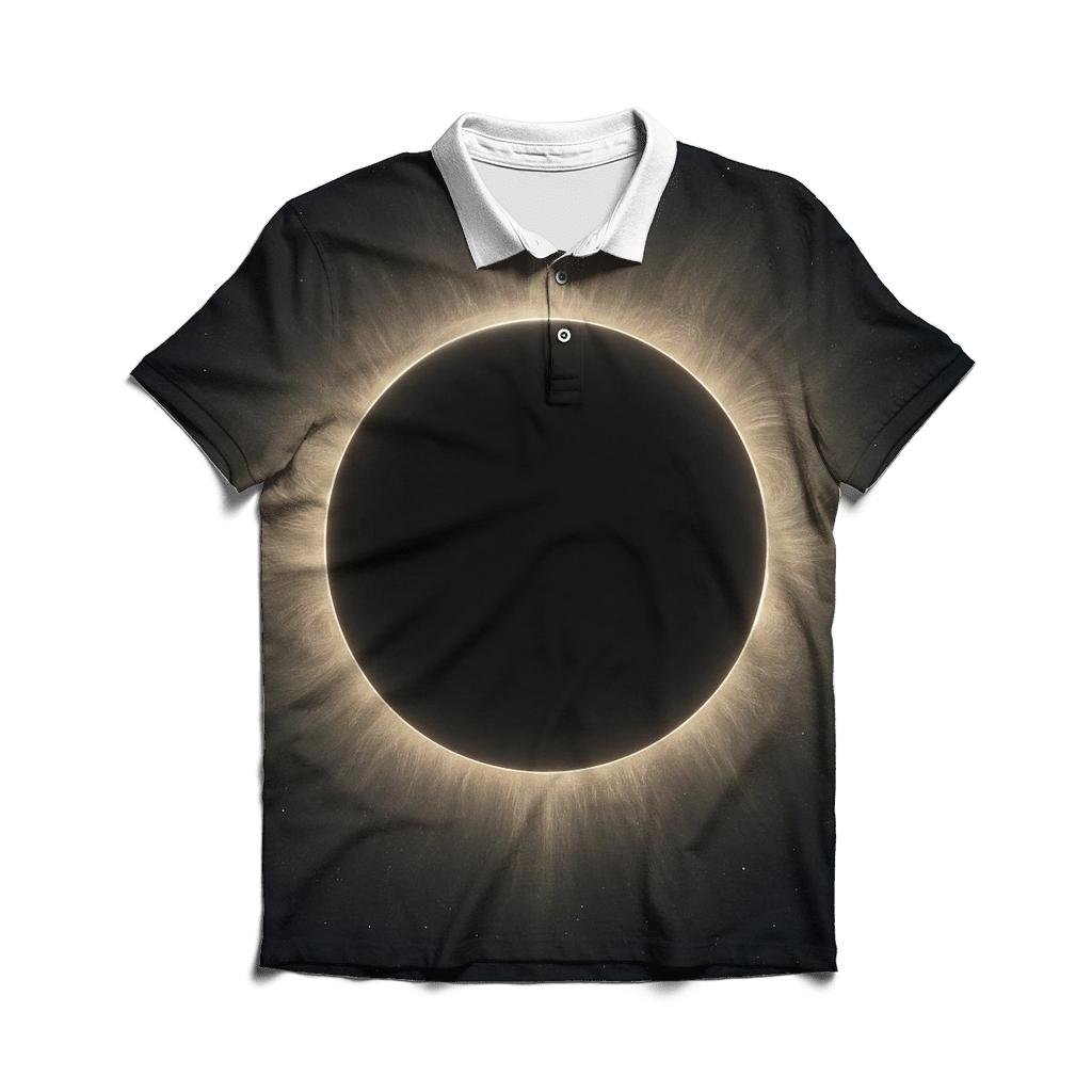 Eclipse Corona Lacework casual sports polo shirts