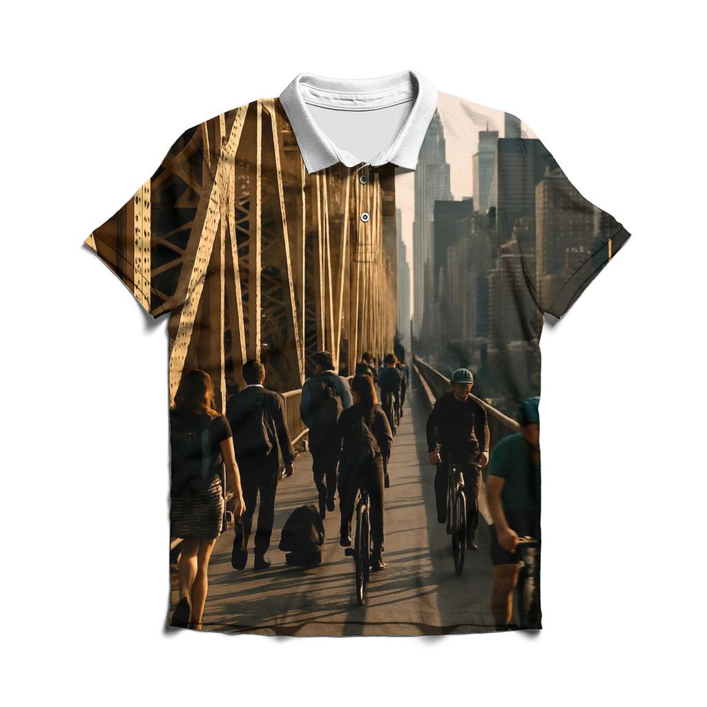 Queensboro Bridge Rush With Midtown Beyond designer slim fit polos