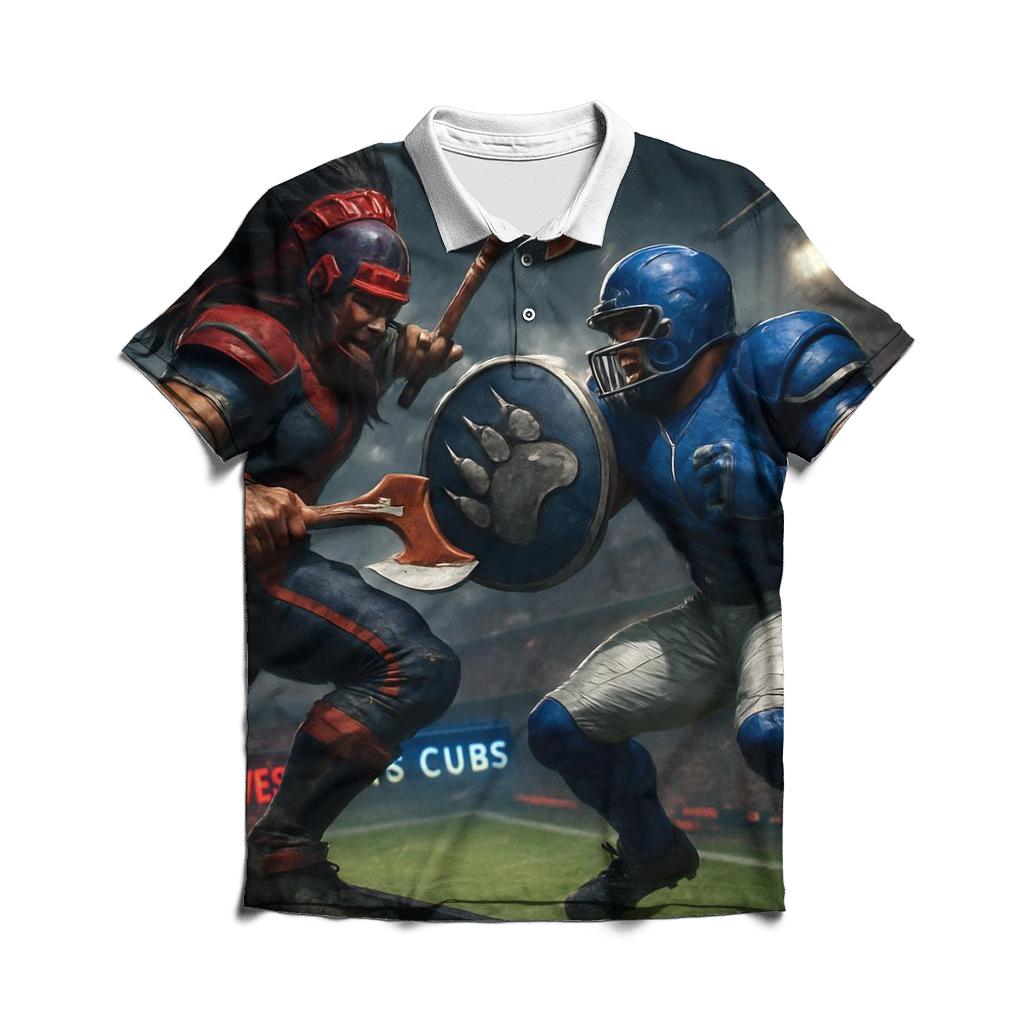 Skyrail Showdown Braves Vs Cubs designer slim fit polos