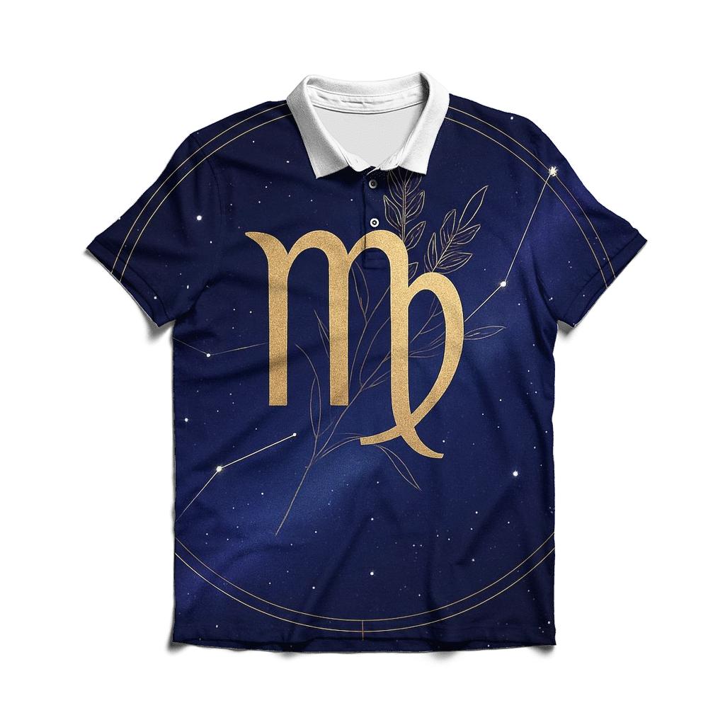 Virgo Sheaf Of Wheat Star Atlas custom polo shirts