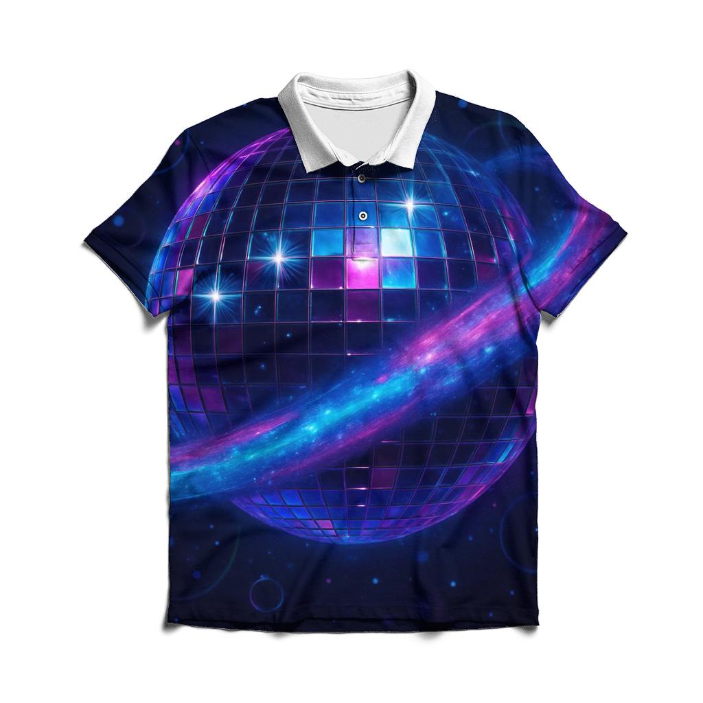 Disco Nebula Carousel stylish collar polo tees