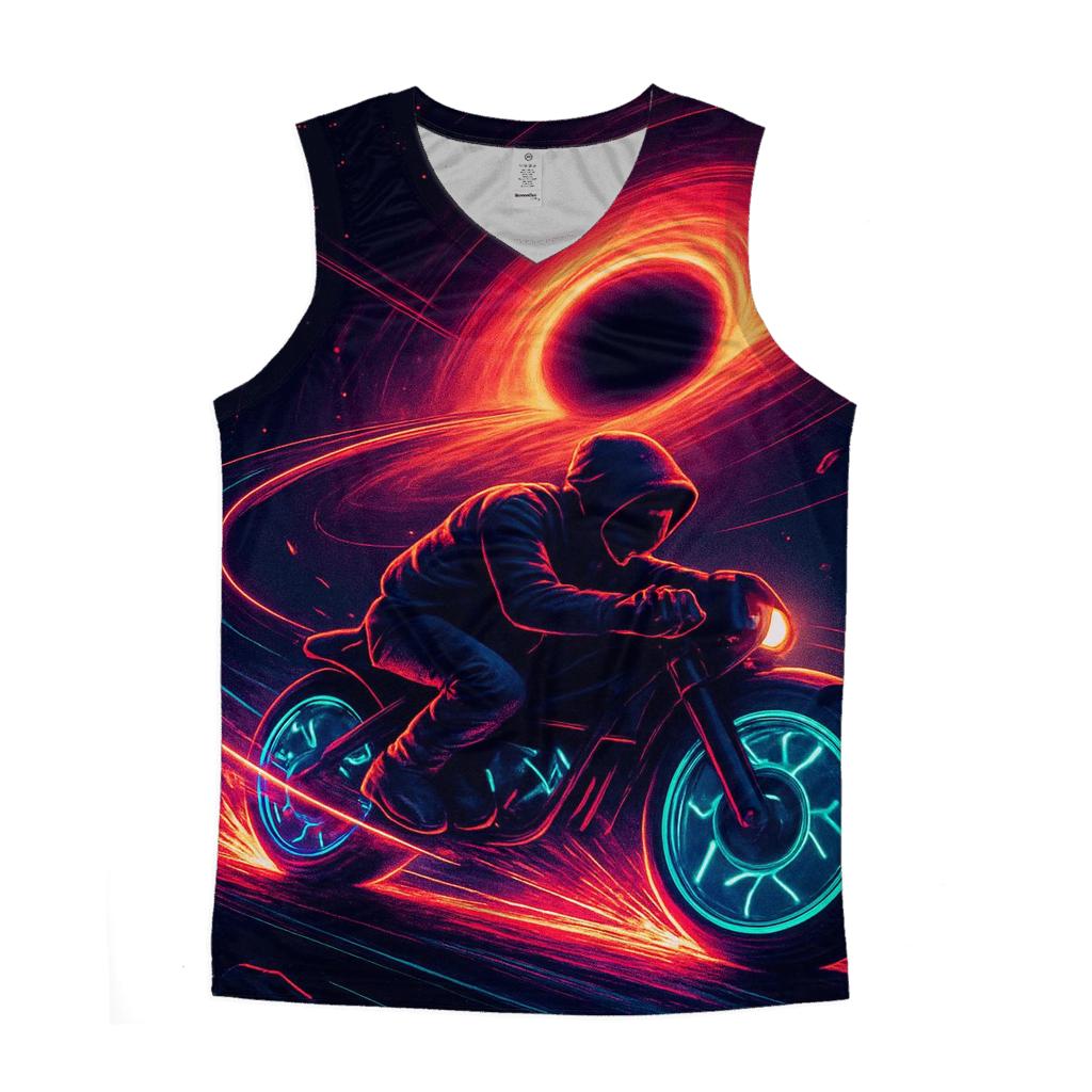 Black Hole Street Racer personalized athletic tanks