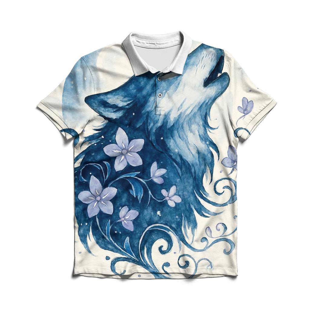 Lunar Ink Garden Howler premium cotton polo shirts