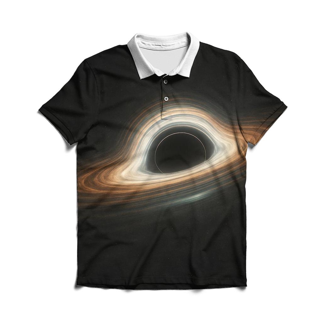 Accretion Disk Ring Bands embroidered polo tops