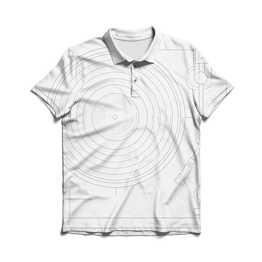 Monochrome Turntable Blueprint designer slim fit polos