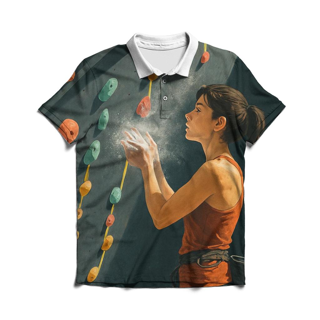 High Peak Sport Climb Poster casual sports polo shirts