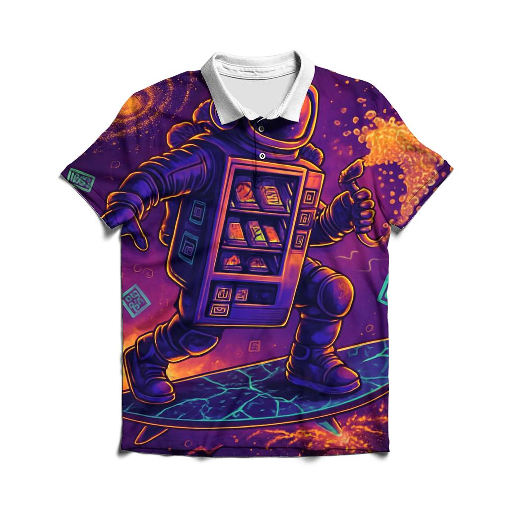Shattered Soda Galaxy stylish collar polo tees