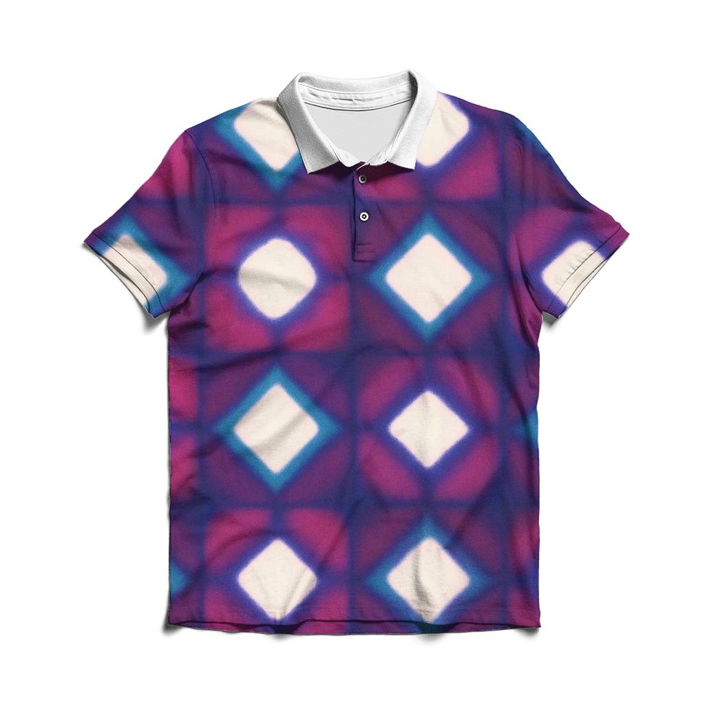 Nebula Itajime Clamp Grid Bloom designer slim fit polos