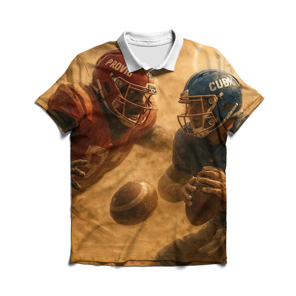 Desert Dust Bowl Gridiron War Braves Vs Cubs stylish collar polo tees