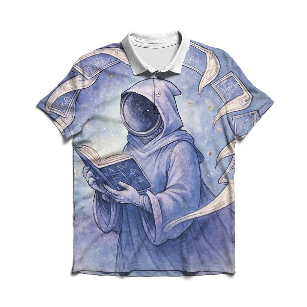 Library Of Orbiting Comets designer slim fit polos