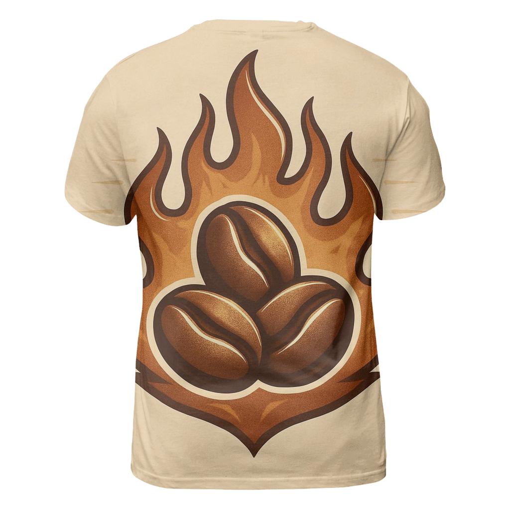 Roaster Flame Crest artistic all-over print tops