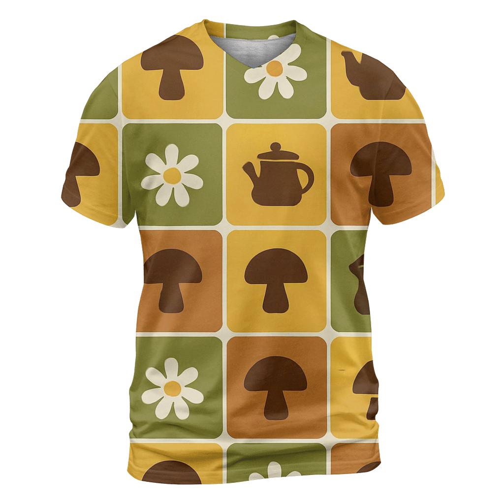 Avocado Kitchen Tile Mosaic trendy printed shirt styles