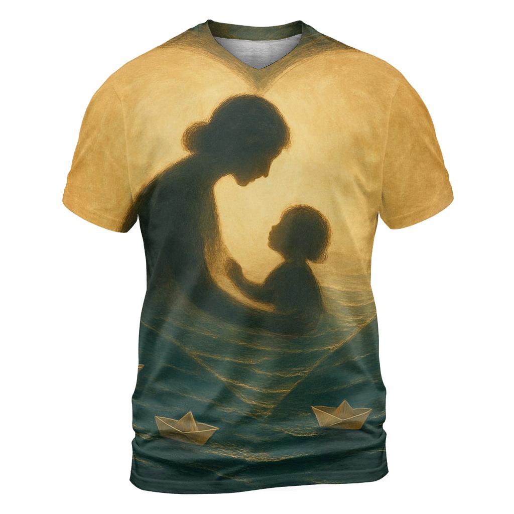 The Safe Harbor Within Her Heart trendy printed shirt styles
