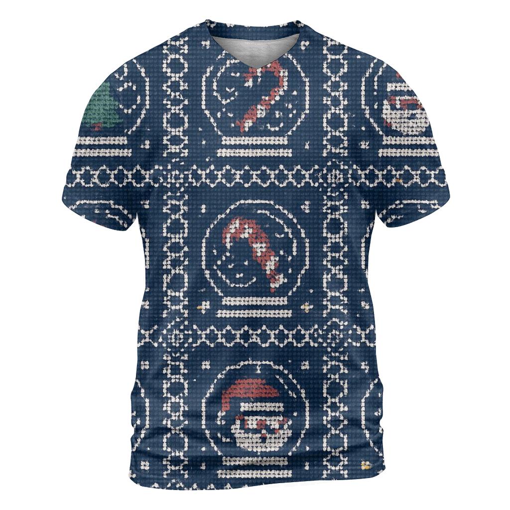 Tinsel Tornado Snow Globe Grid Design designer pattern shirts