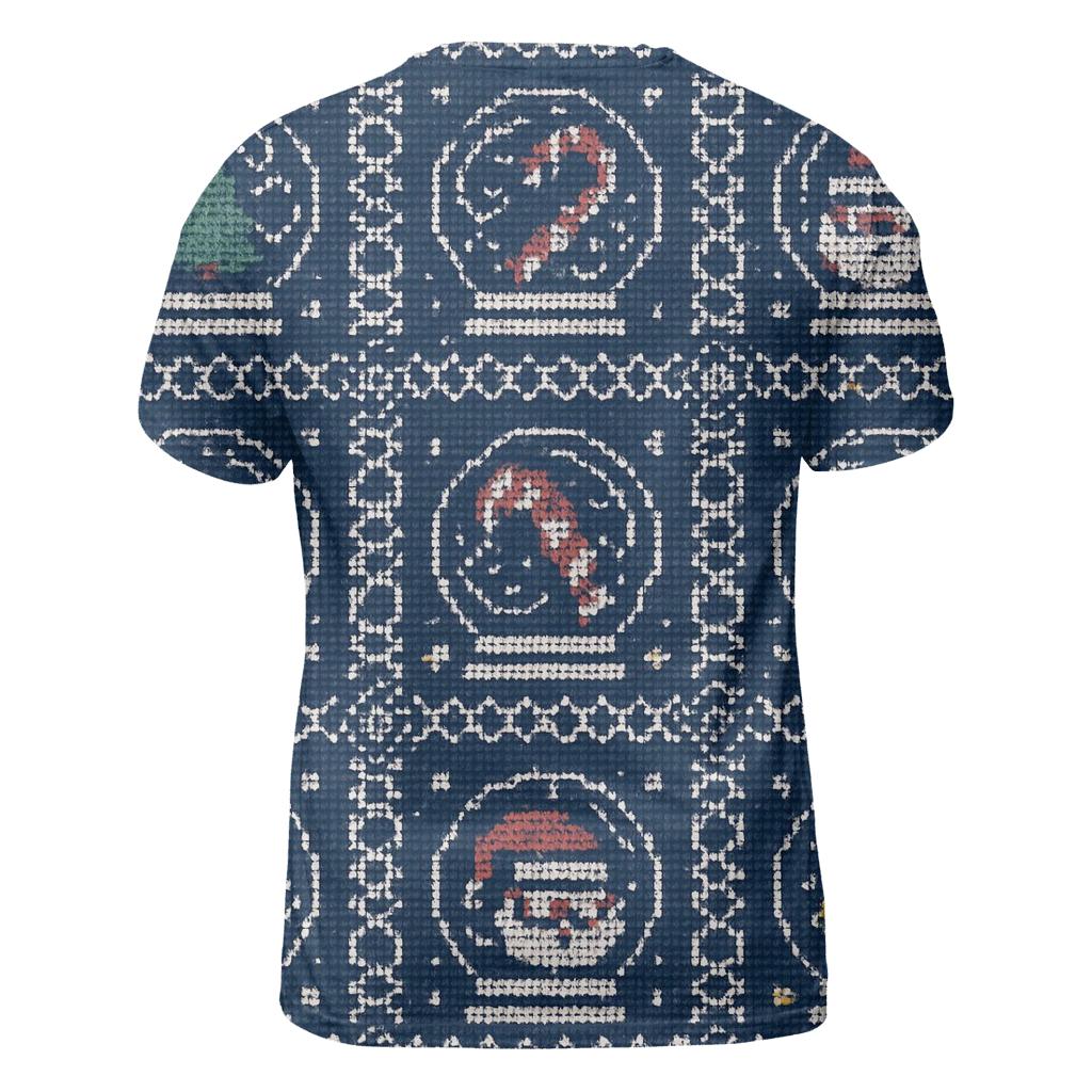 Tinsel Tornado Snow Globe Grid Design designer pattern shirts