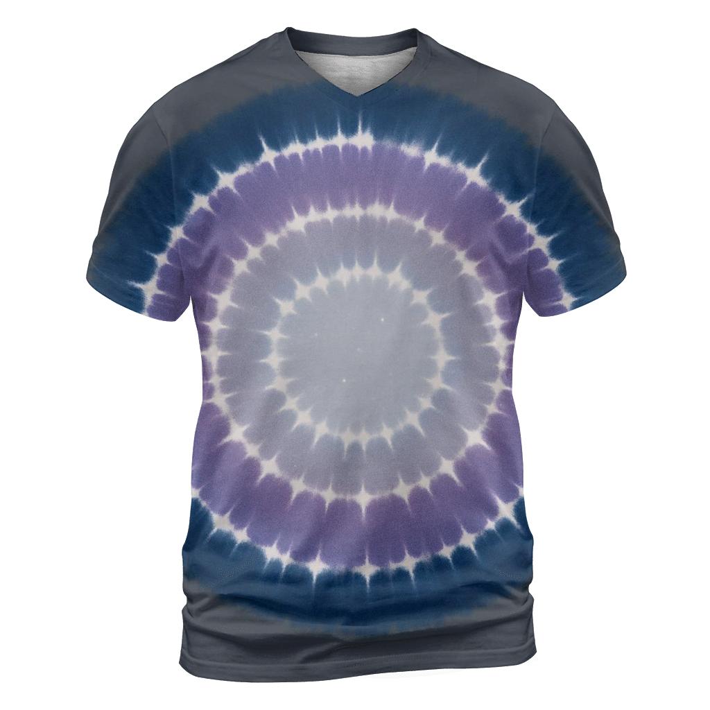 Lunar Eclipse Bullseye Halo Rings artistic all-over print tops