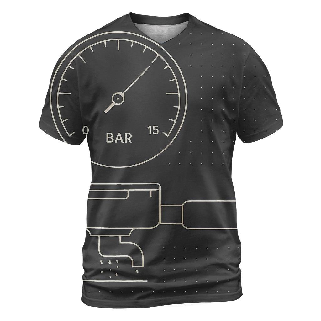 Espresso Gauge Diagram unique graphic print tees