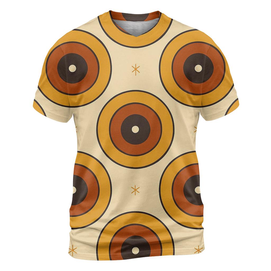 Groovy Record Label Rings trendy printed shirt styles