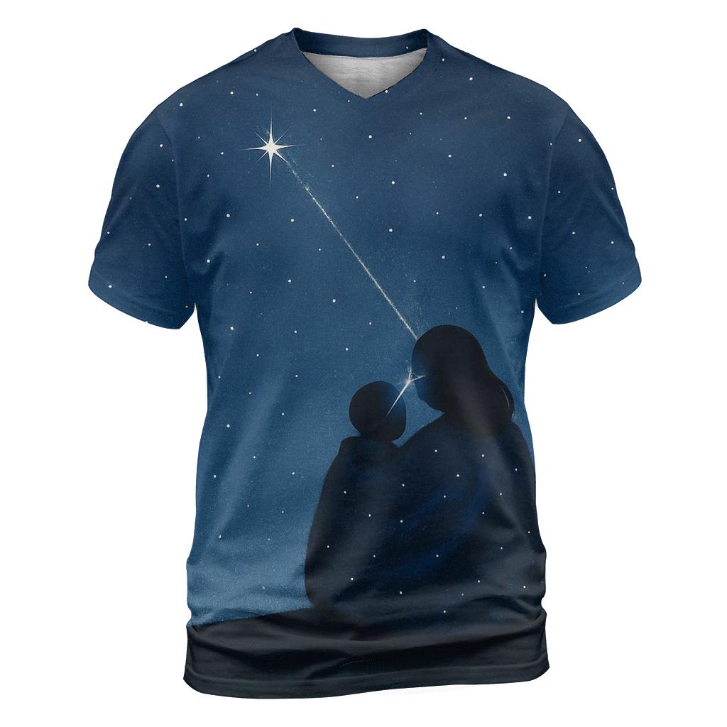 Her Quiet North Star statement graphic shirts