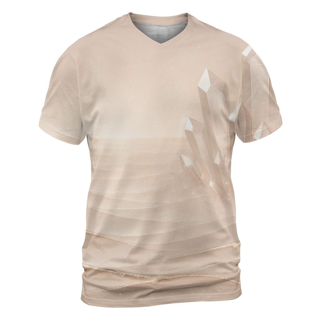 Champagne Crystal Tides designer pattern shirts