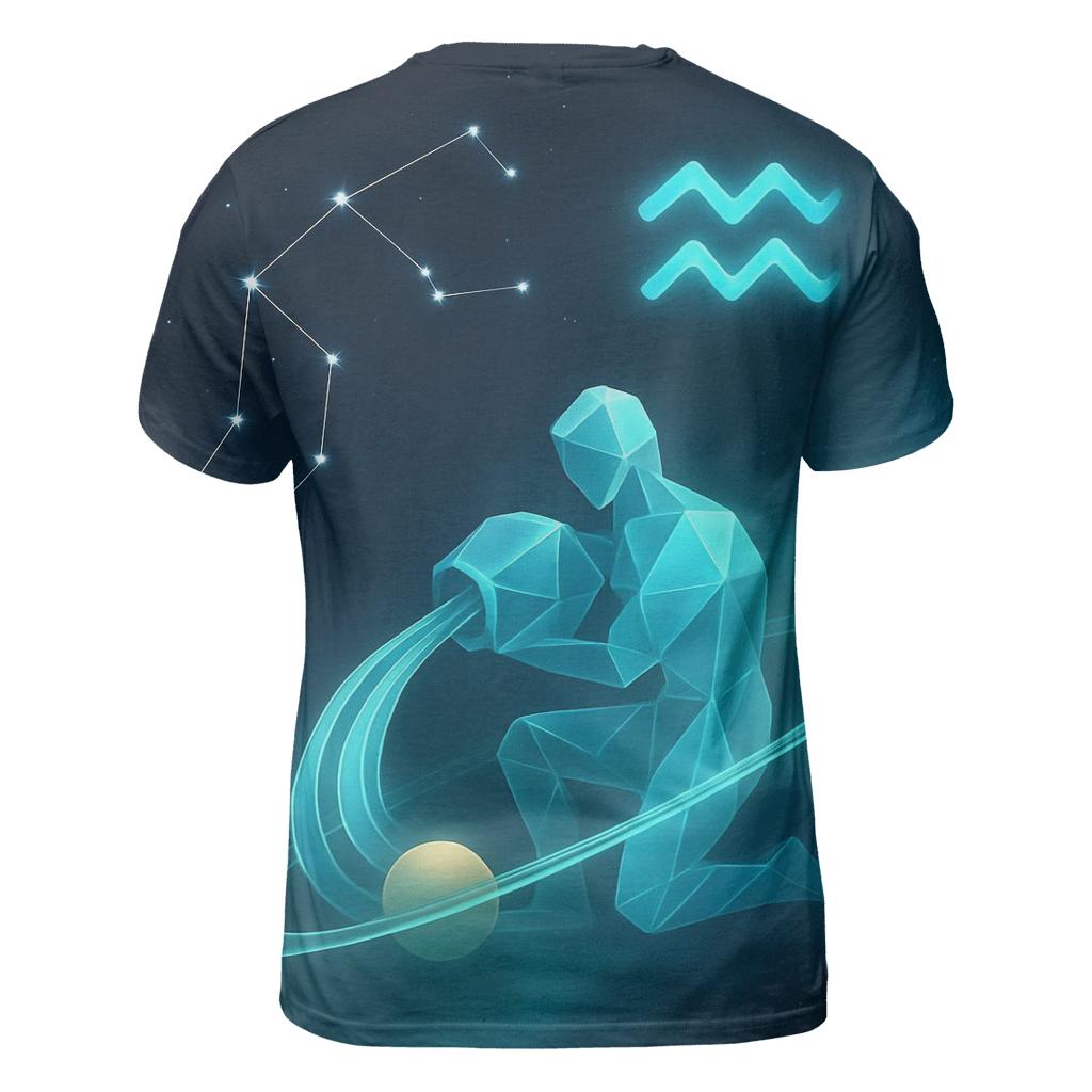Aquarius Water Bearer Orbit Pour creative print fashion shirts